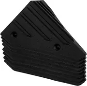 Kisangel 8 Pcs Speaker Accessories Speaker Cabinet Corner Guards Furniture Corner Protectors Table Corner Cover Speaker Cabinet Corners Useful Corner Protector Speaker Angle Black Plastic