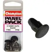 Champion Canoe Clips - PP06, Black, Panel Pack