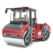 1/50 Road Roller Toy Model Construction Vehicle Diecast Engineering Toys Red