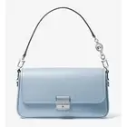 NEW Michael Kors Bradshaw Small Chambray Leather Convertible Shoulder Bag