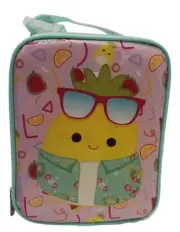 Squishmallow Maui The Pineapple Insulated Lunchbox Pink Yellow Teal