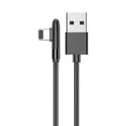 Type-c USB Elbow Right Angle Game Phone Charger Data Cable for Oneplus 6 6T Xiaomi Mi8 Mix S9 Note 9 BLACK COLOR