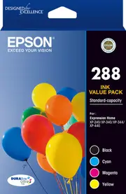 Epson 288 - 4 set colour ink pack - XP-240 XP-340 XP-440