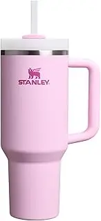 Stanley Quencher H2.0 Tumbler with Handle and Straw 40 oz | Flowstate 3-Position Lid | Cup Holder Compatible for Travel | Insulated Stainless Steel Cup | BPA-Free | Cherry Blossom