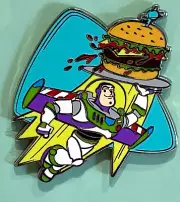 2023 Disney Pin Pixar Toy Story Buzz Lightyear Carrying a Cheeseburger