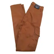 $328 Monfrere Preston Coated Toffee Skinny Cargo Jeans Made in USA Mens Size 29