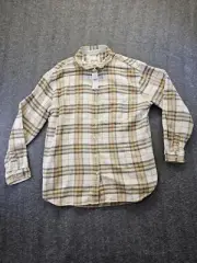 American Eagle Flannel Shacket Womens Size Medium Plaid Soft NWT
