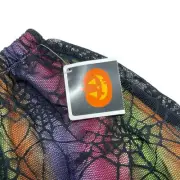 24M Girls Halloween Skirt Rainbow Spider Web Trick Or Treat Ombre Tutu Costume