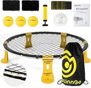 Blinngoball Roundnet Games Set with Carrying Bag and Strip Light (ONLY for Pro Kit)- Roundnet Set Playing Beach Game for Outdoor Indoor Lawn Beach Backyard and Park