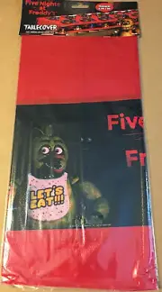 FIVE NIGHTS AT FREDDY'S PLASTIC TABLECOVER 4.5FT X 9FT 2018 SCOTT CAWTHON