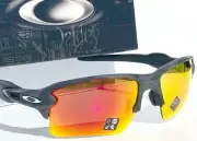 NEW* Oakley FLAK 2.0 Black CAMO w PRIZM RUBY XL Lens Sunglass 9188-86