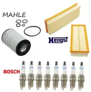 Tune Up KIT Air Engine Oil Filters Plugs for Mercedes-Benz CL550 2007-2011