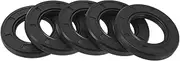X AUTOHAUX Universal Oil Seal TG4 Lip Seal Ring Rotary Shaft Seal 30x52x7mm High Pressure NBR Rubber Black 5 Pcs