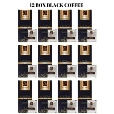12 Box Nugano Ganoderma Black Coffee Reishi Mushroom 100% Origirnal