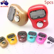 5X Mini Digital Finger Ring Tally Counter Hand Held Knitting Row Counter Clicker