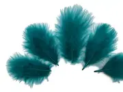 1/4 lb. Peacock Blue Turkey Marabou Short Down Loose Wholesale Feathers Fan
