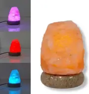 USB Colour Changing Lamp - Natural Shape Pink Rock LED Light