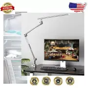 Dual Light Source LED Desk Lamp - 18W Brightest, Eye-Caring & Touch Control