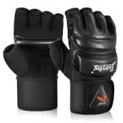 MMA Gloves Punch Bag Training Martial Arts Sparring Grappling Kickboxing Muay...