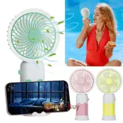 Portable Hand-held Fan Mini Desk Fan Cooler Cooling USB Rechargeable US