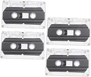 4pcs Blank Audio Tape Blank Cassette Tapes for Small Cassette Tape Blank Cassette Tape Handcraft Cassette Tape Cassette Tape Blank Wall Blank Cassette Ornament