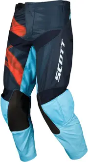 Scott Evo Dirt S25, textile pants , color: Dark Blue/Light Blue/Red , size: 38