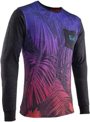 Leatt Premium Jungle, sweatshirt , color: Black/Orange/Blue , size: S
