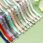 Bra Straps Adjustable Replacement Detachable Elastic Shoulder Straps Metal Hooks