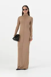Julian Dress Camel Marle Size 10 | Elka Collective