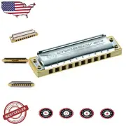 Sustainable Marine Band Crossover Harmonica - Key of C, Perfect for Blues & More