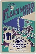 Music Wall Art Fleetwood Mac Canvas Poster Poster Canvas Painting Wall Art Picture Home Decor Print For Bedroom Living Room Dorm Study Bar Office 12x18inch(30x45cm)