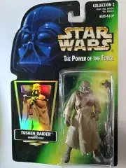 STAR WARS Figure, The Power Of The Force Tusken Raider with Gaderfii Stick