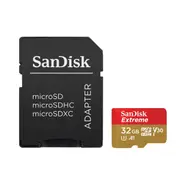 SanDisk Extreme MicroSD with MicroSDHC and MicroSDXC Adapter SQXAF - 32GB