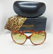 NEW RARE ROBERTO CAVALLI Sunglasses Gardenia RC 520S 53F Light Tortoise Gradient