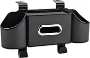 Generic Backseat Storage Organizer for Car with Tissue Holder And Phone Slot, Black