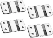 QYINXIU Flush Mount Bracket, Headboard Wall Mounting Brackets-56 x 30mm Interlocking Hanging Bracket with Screws, Mounting Hardware for Picture
