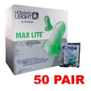 Howard Leight LPF-1 Uncorded Foam Disposable Ear Plugs (50 Pair)