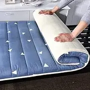 Japanese Floor Mattress, Portable Sleeping Mat Student Dormitory, Folding Thickened Tatami Futon, for House Guest Camping Travel(90 x 190 cm)