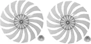 Cabilock 2pcs Aluminium Alloy Fan Blades Replacement for Table Fan Low Noise High Volume Accessories
