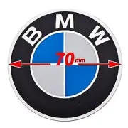 BMW Logo Round Enamel Emblem (70mm) 16 11 1 232 908 / BMW-Roundel908