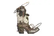 MDI Boot Wine Bottle Holder Rack Vintage/Retro Home Pub Bar Tabletop Decor