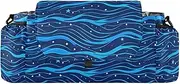 miaozhen Simple Line Stars Electric Blue Wave Pattern stroller organizer with wipes pocket stroller drink caddy nipple carrito para accesorios para bebé
