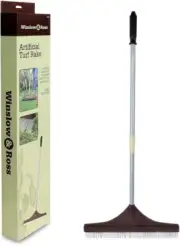 Multi-Use Artificial Grass Rake - 32” to 52” Adjustable Handle for All Cleanups