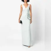 NWT! AIDAN MATTOX Jacquard Column Gown DRESS 8