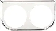 Equus 9822 2" Dual Gauge Mounting Panel, Chrome