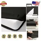 Elegant Twin Zipper Fitted Sheet with 8 Inch Deep Pockets - Durable & Luxurious