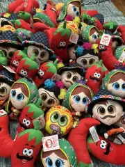Crane Claw Machine Amparin Plush Mix 80 Pieces Mexican Spanish Theme 8” NEW!!