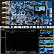 DDS AD9912 Arduino Shield RF Signal Generator 600 MHz 1.3GSPS SWEEP SINE SQUARE