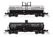 Broadway Limited 7663 HO NACX/SHPX 1950s Scheme 6000 Gallon Tank Car (Set of 2)