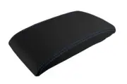 Console Lid Pull Over Cover Leather for Infiniti Q45 1997-2001 Blue Stitch